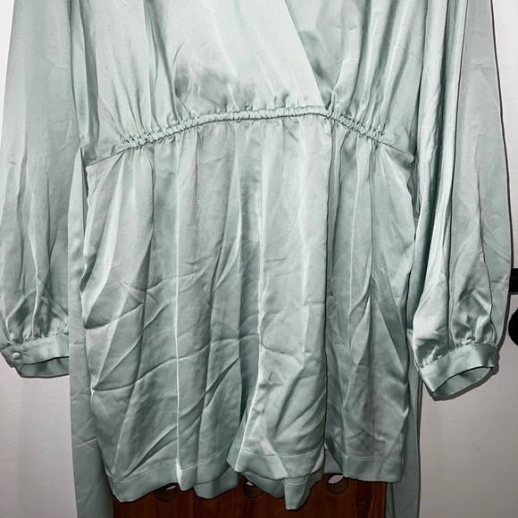 BCBG Fringe Tie Romper in Harbor - Picture 7 of 12